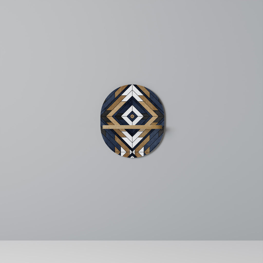 Étagère ovale effet chêne ARTFUL GEOMETRY