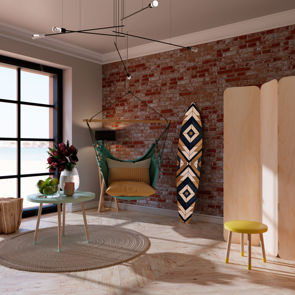 ARTFUL GEOMETRY Surfboard Decorative Panel