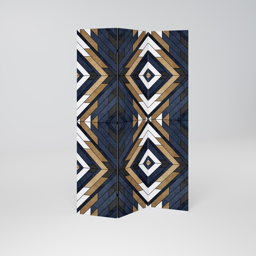 ARTFUL GEOMETRY 3-Panel Room Divider
