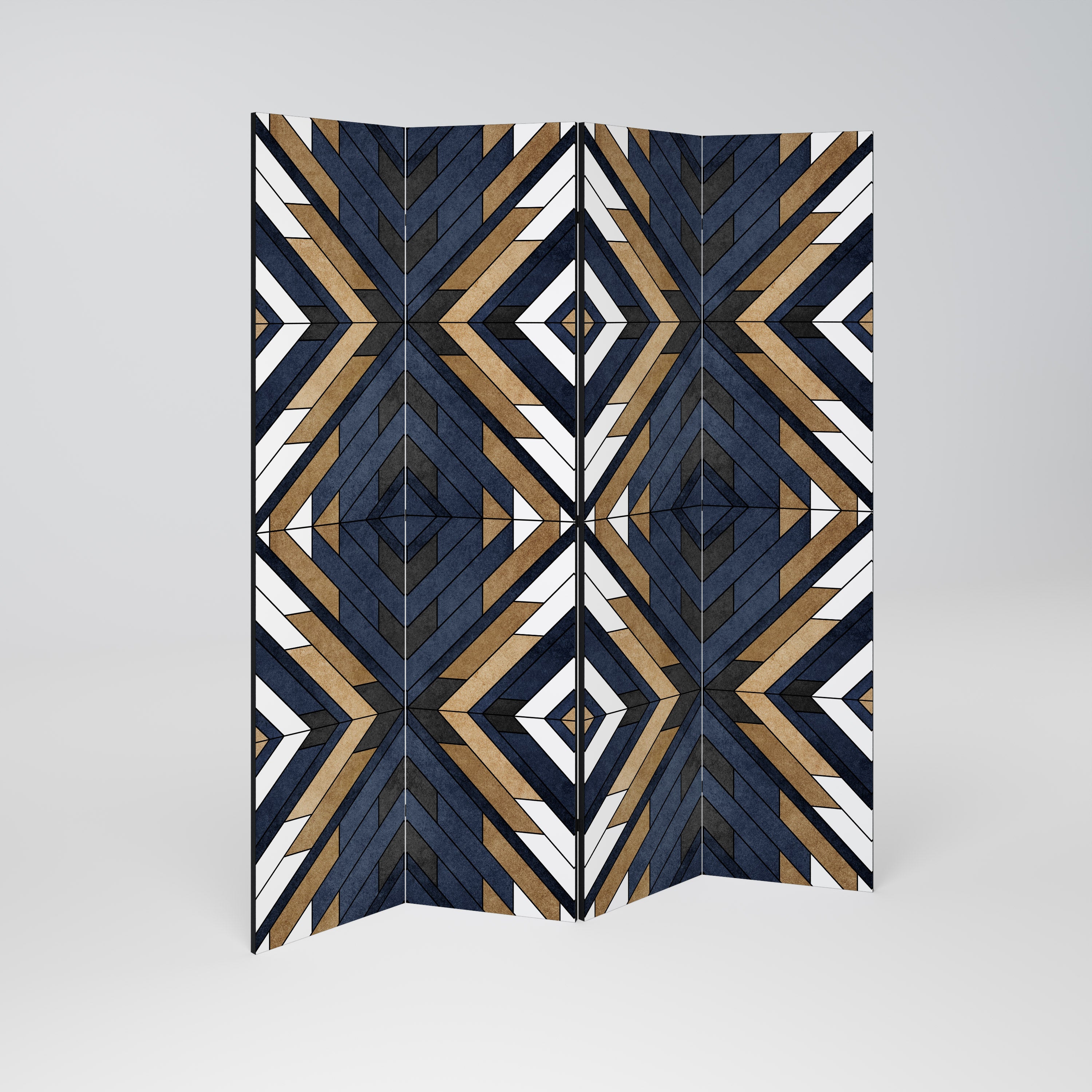 ARTFUL GEOMETRY 4-Panel Room Divider