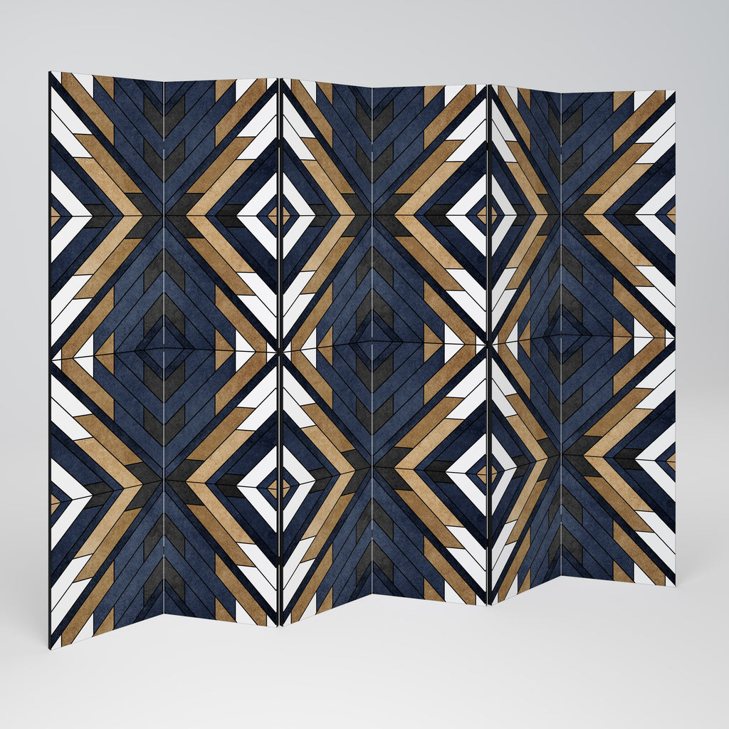 Séparateur de pièce décoratif à 6 panneaux ARTFUL GEOMETRY