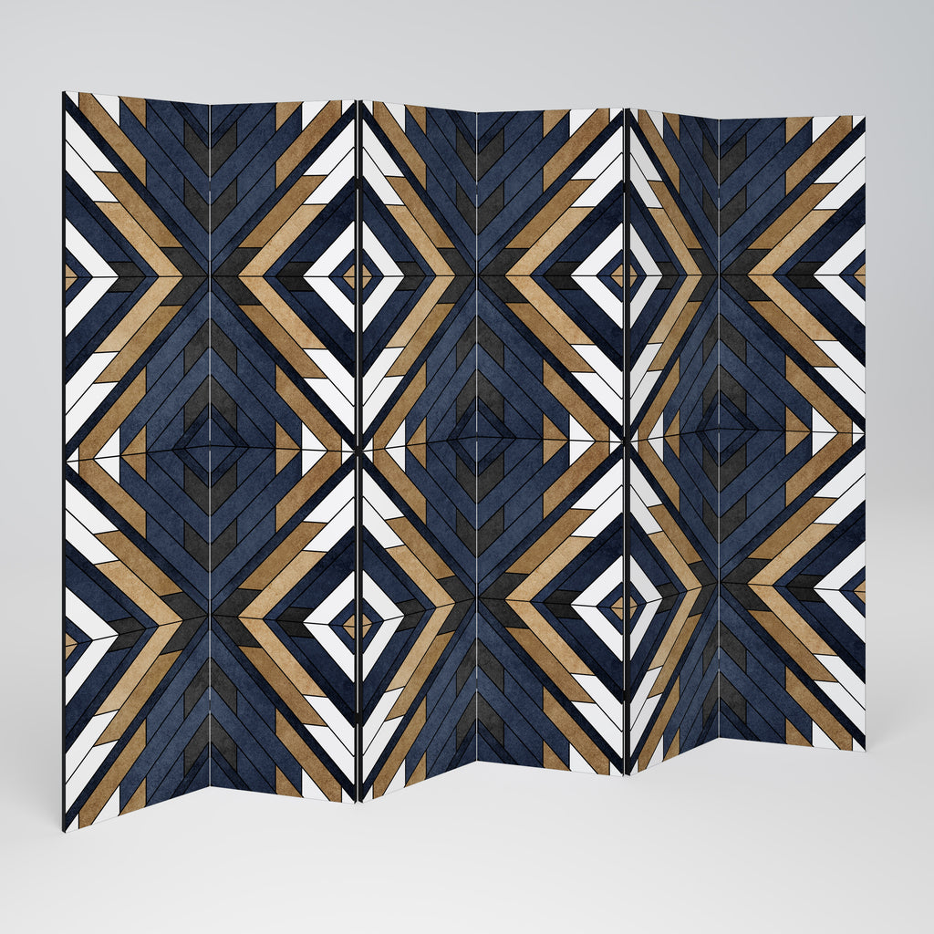 ARTFUL GEOMETRY 6-Panel Room Divider