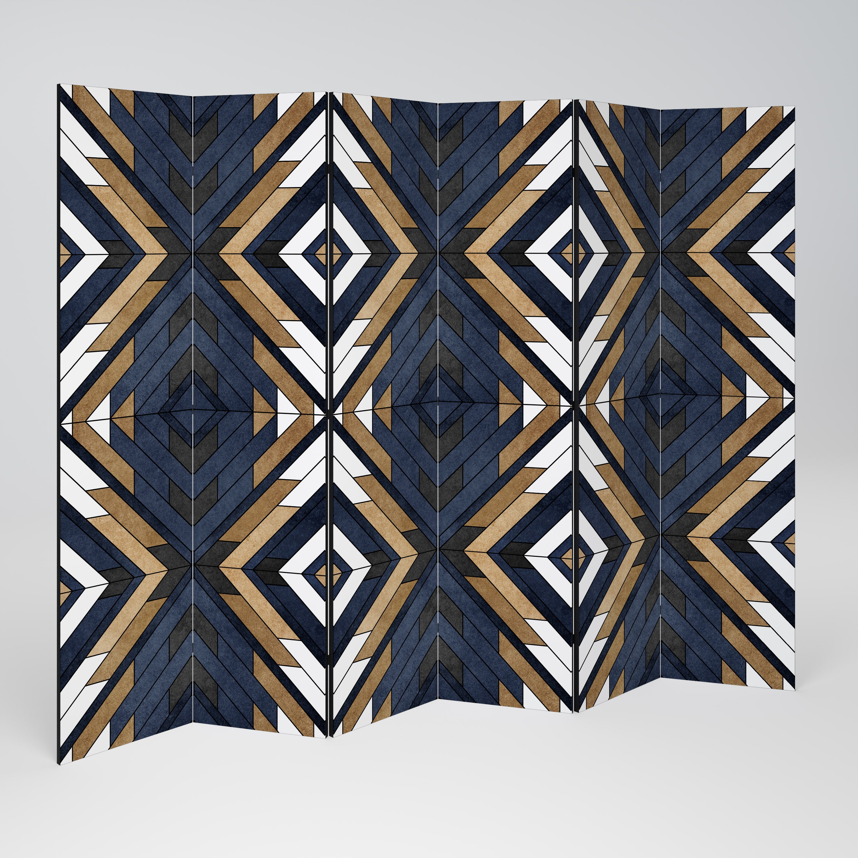 ARTFUL GEOMETRY 6-Panel Room Divider