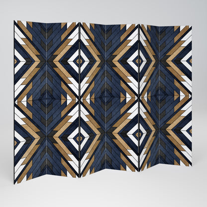 ARTFUL GEOMETRY 6-Panel Room Divider
