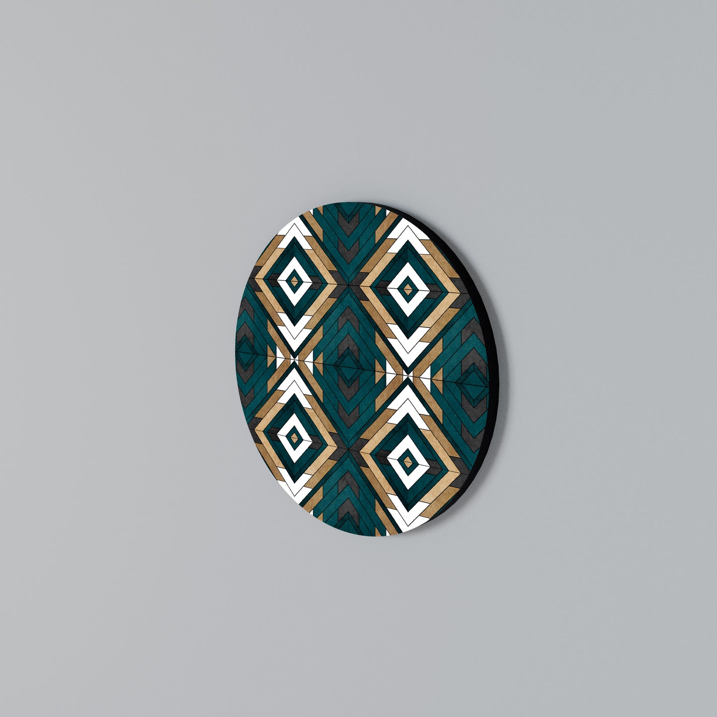 ARTISTIC GEOMETRY Round Wall Art