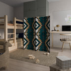 ARTISTIC GEOMETRY 4-Panel Room Divider