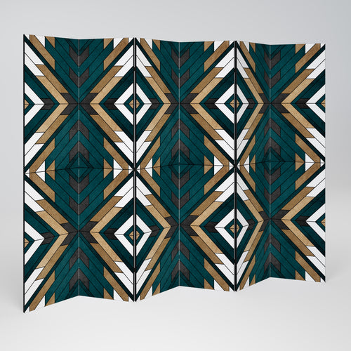 ARTISTIC GEOMETRY 6-Panel Room Divider