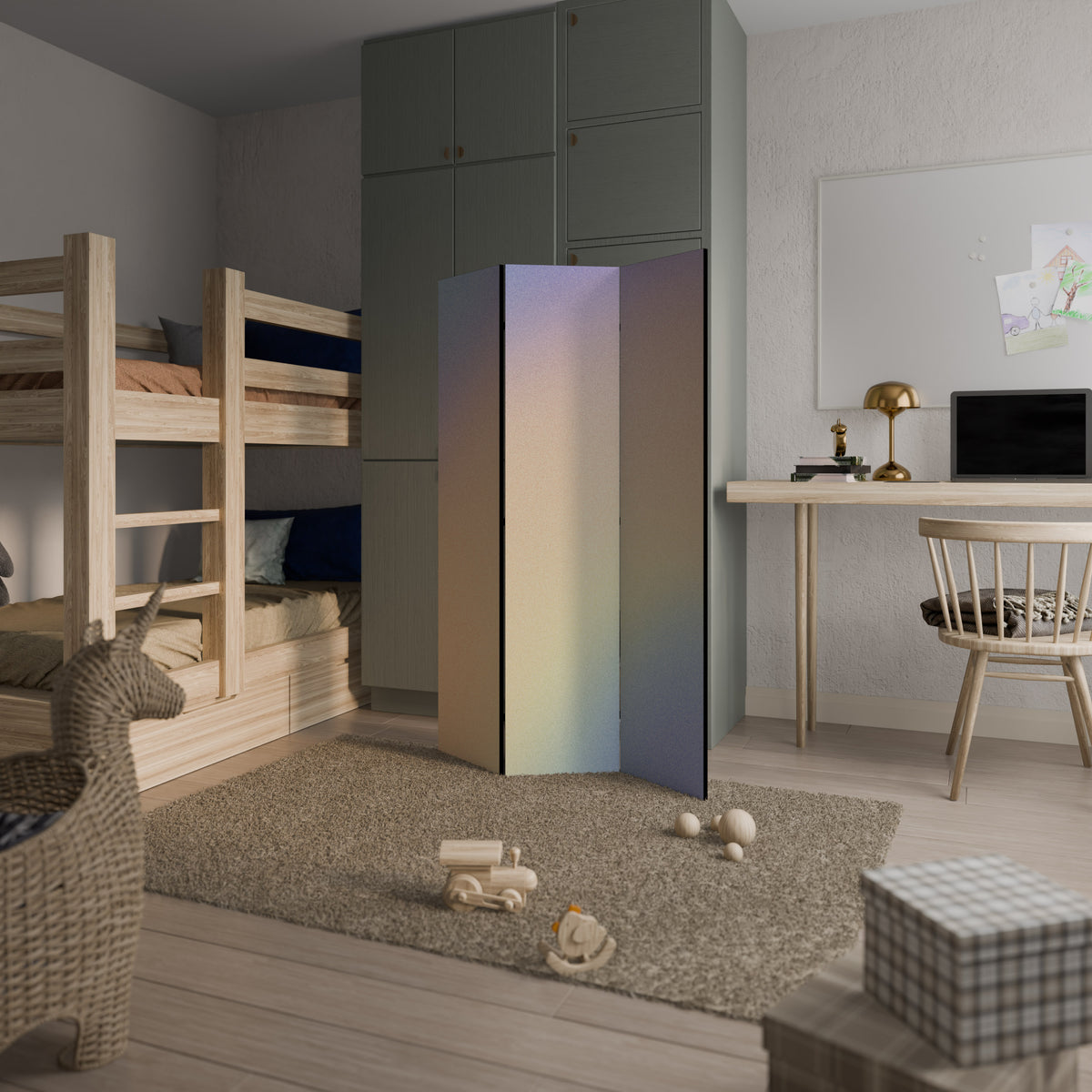 MIRACLE MELODIES 3-Panel Room Divider