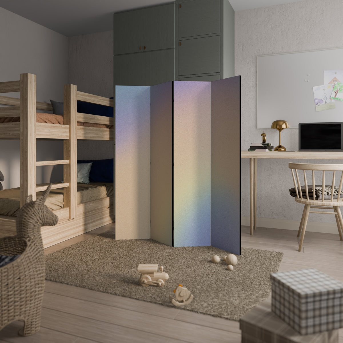 MIRACLE MELODIES 4-Panel Room Divider