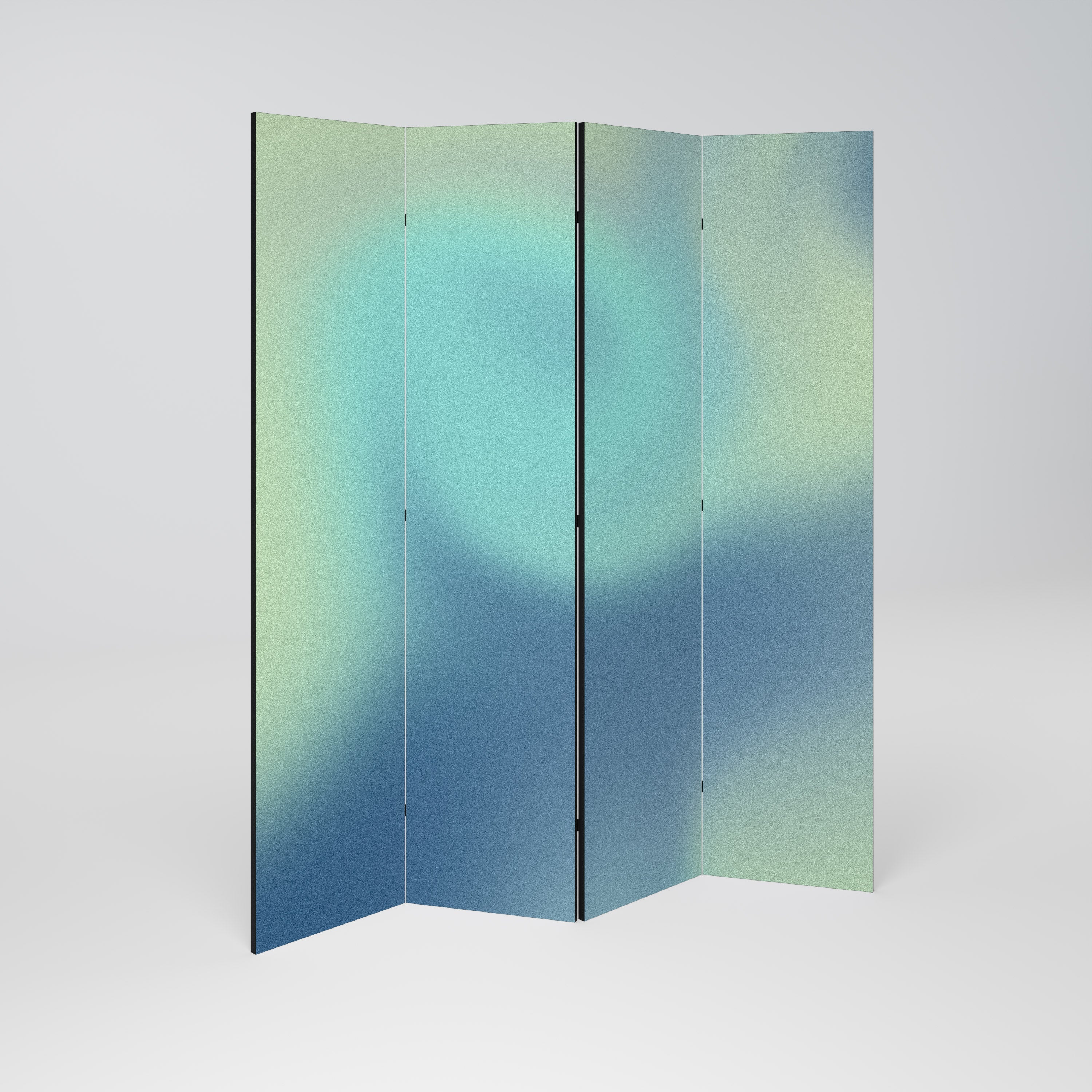 NUANCES ÉTHÉRÉES DÉVOILÉES : Séparateur de pièce décoratif à 4 panneaux