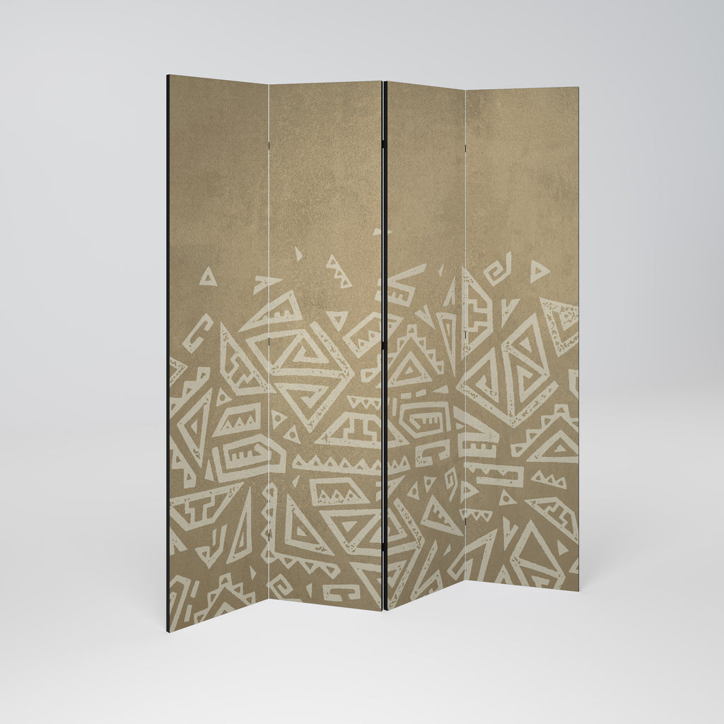 CULTURAL LAYERING 4-Panel Room Divider