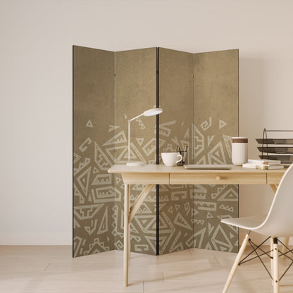 CULTURAL LAYERING 4-Panel Room Divider