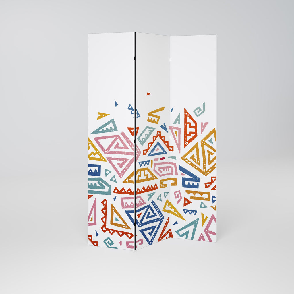 Paravent décoratif à 3 panneaux ANGULAR FEELING