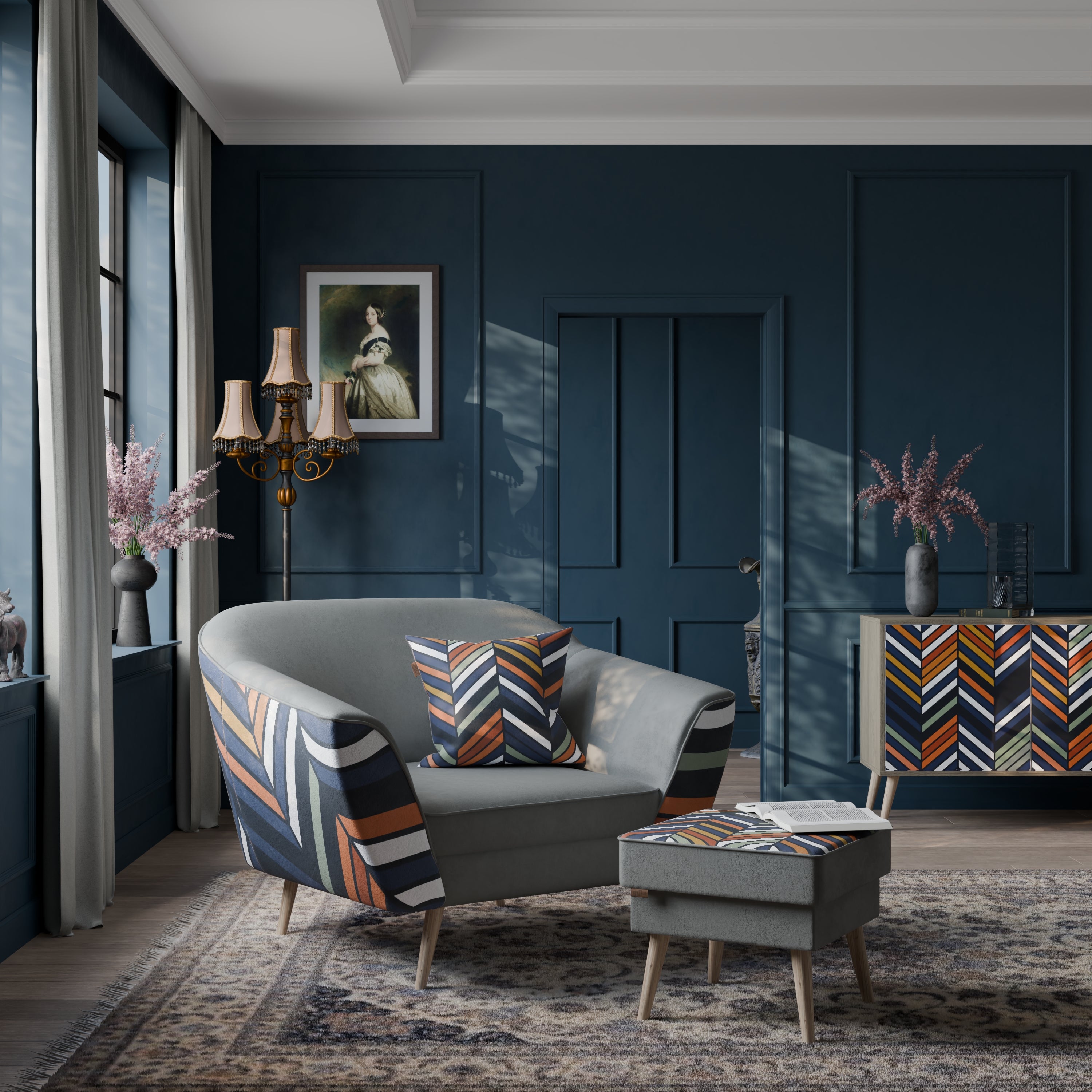 VIBRANT PATCHWORK AURORA Armchair