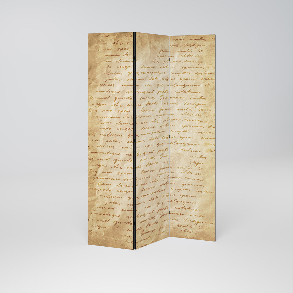 PAGES DE MÉMOIRE Paravent décoratif à 3 panneaux