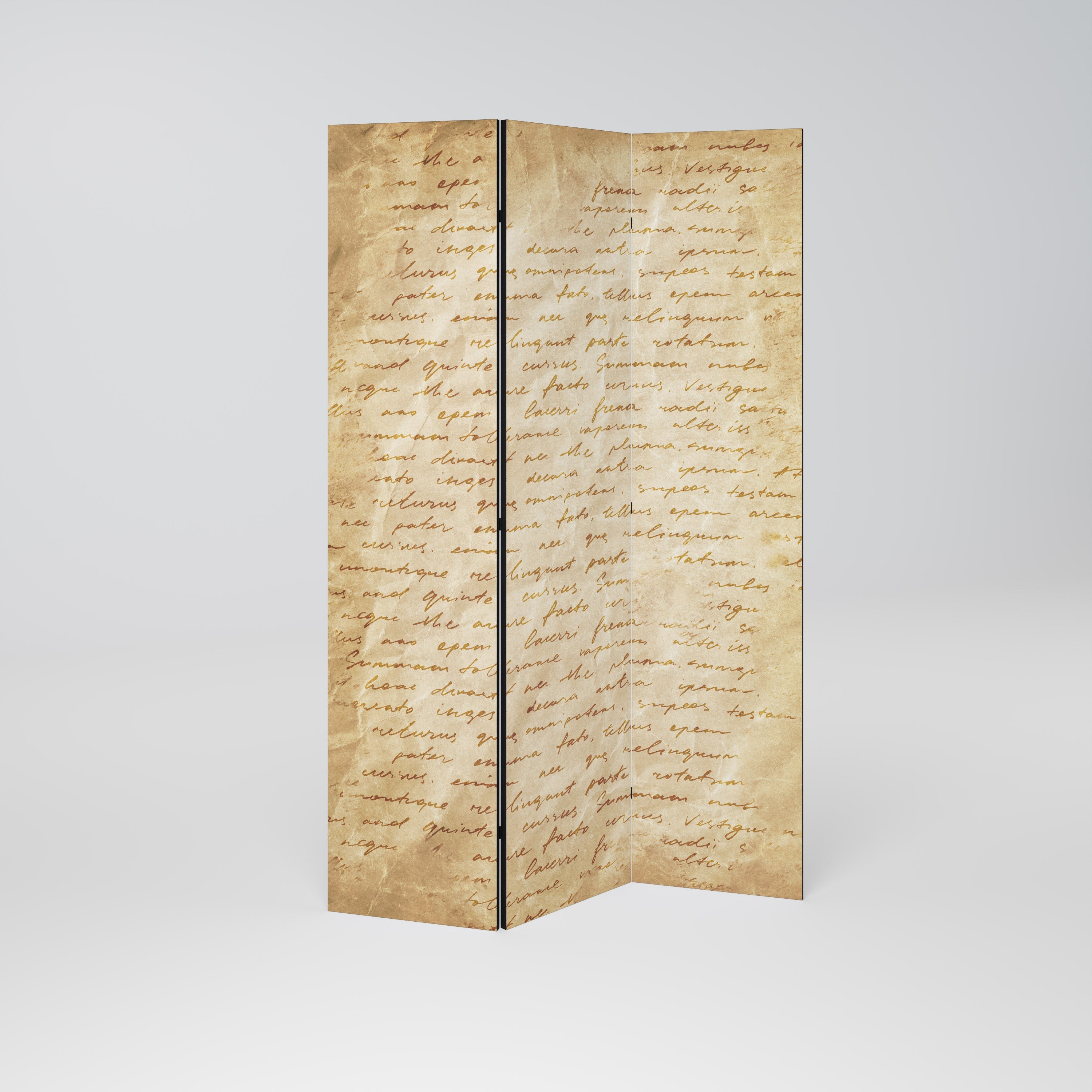 PAGES DE MÉMOIRE Paravent décoratif à 3 panneaux