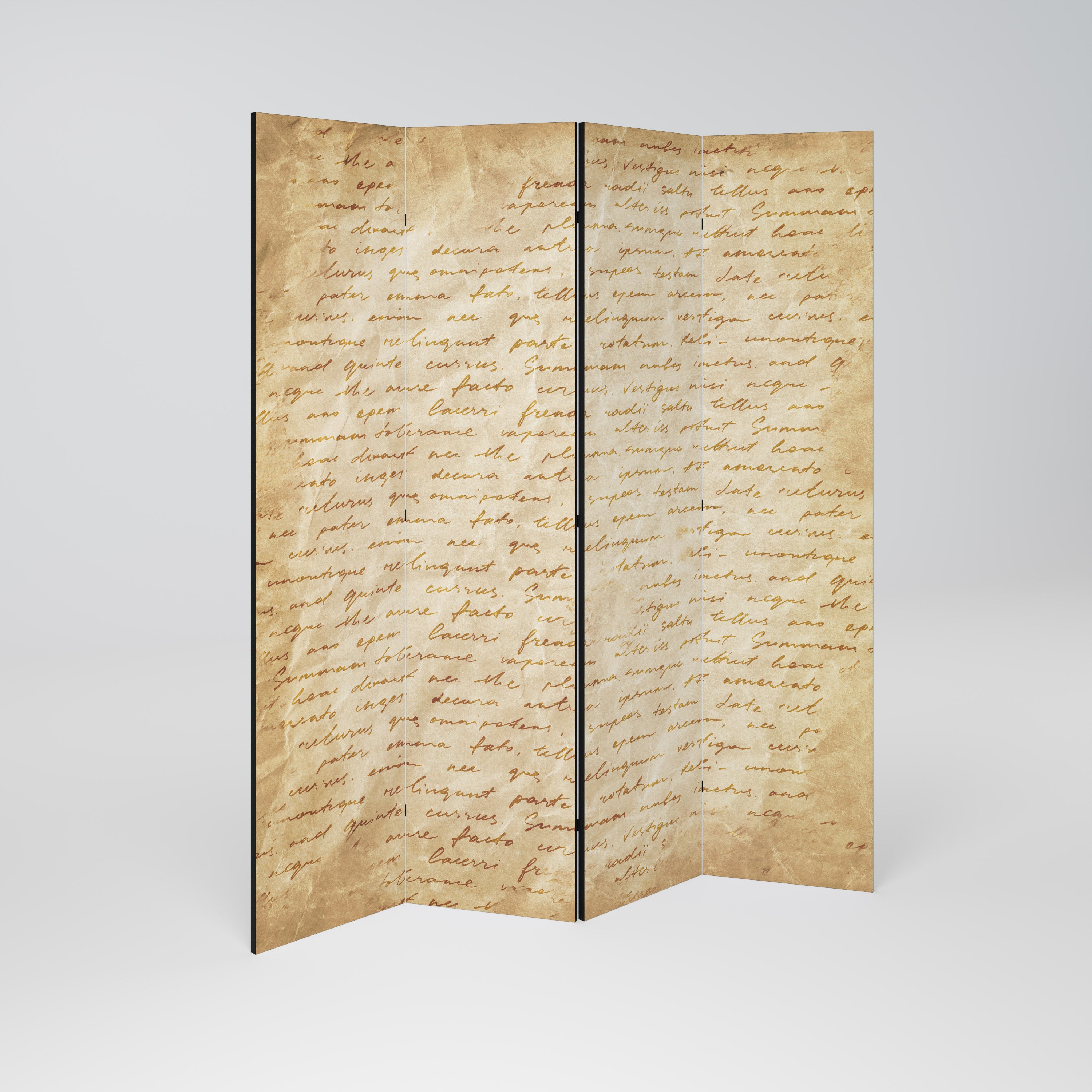 PAGES OF MEMORY 4-Panel Room Divider