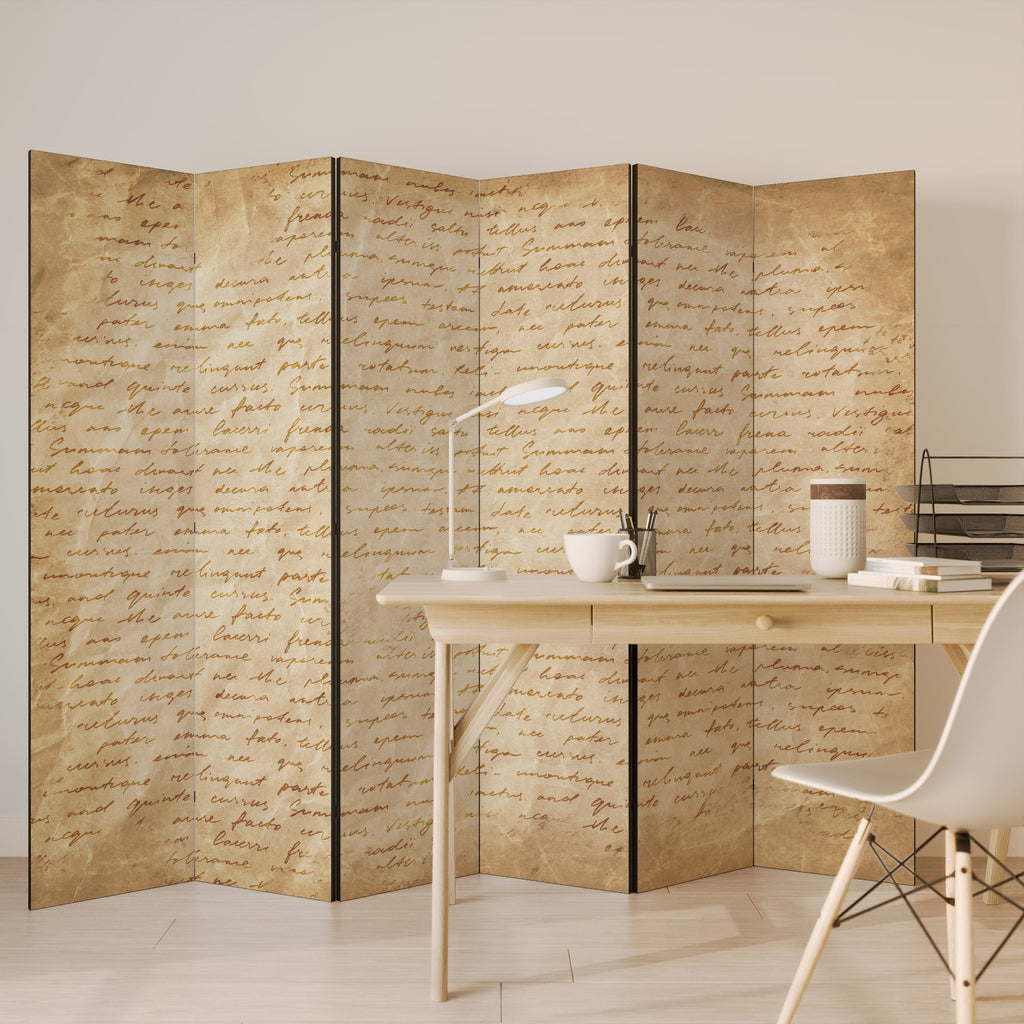 PAGES DE MÉMOIRE Paravent décoratif à 6 panneaux