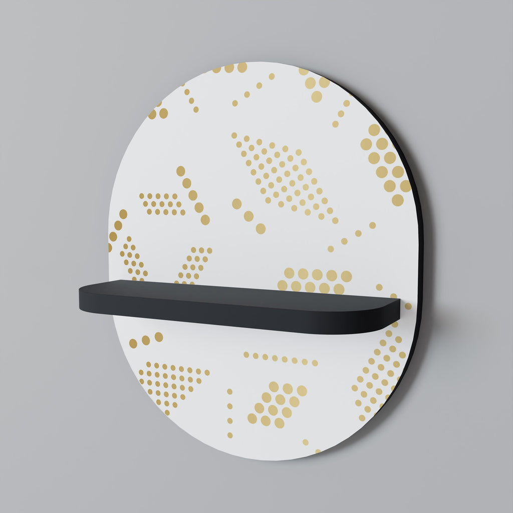 Étagère d'art ovale SPOTTED DAZE en finition noire