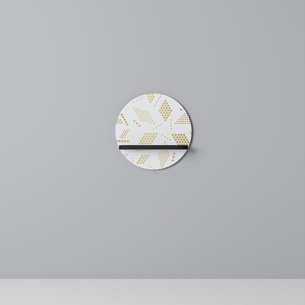 Étagère d'art ronde SPOTTED DAZE en finition noire