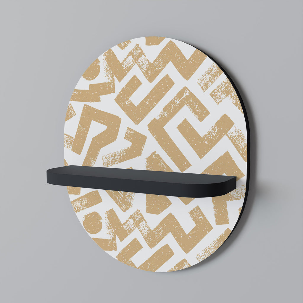 Étagère d'art ovale CLUSTER CRAFTS en finition noire