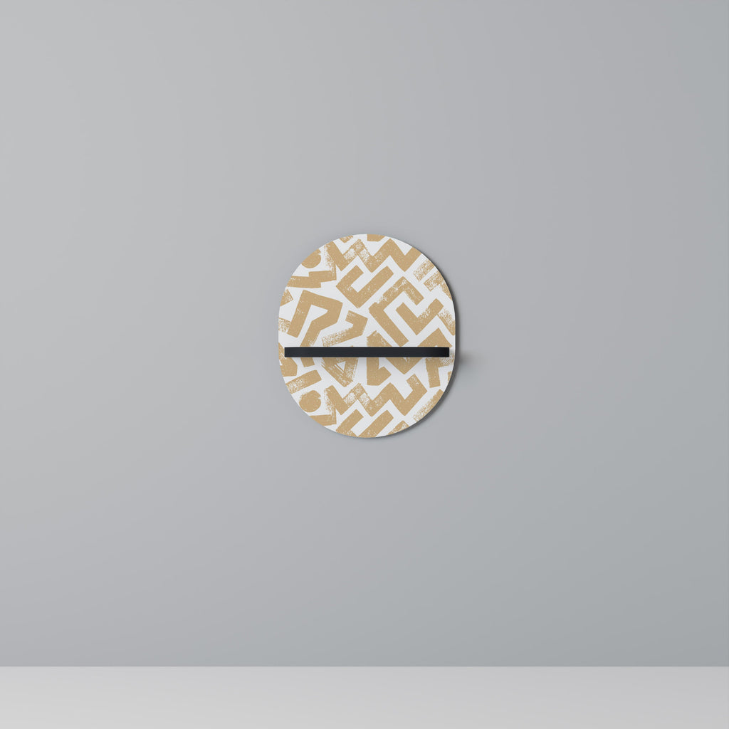 Étagère d'art ovale CLUSTER CRAFTS en finition noire