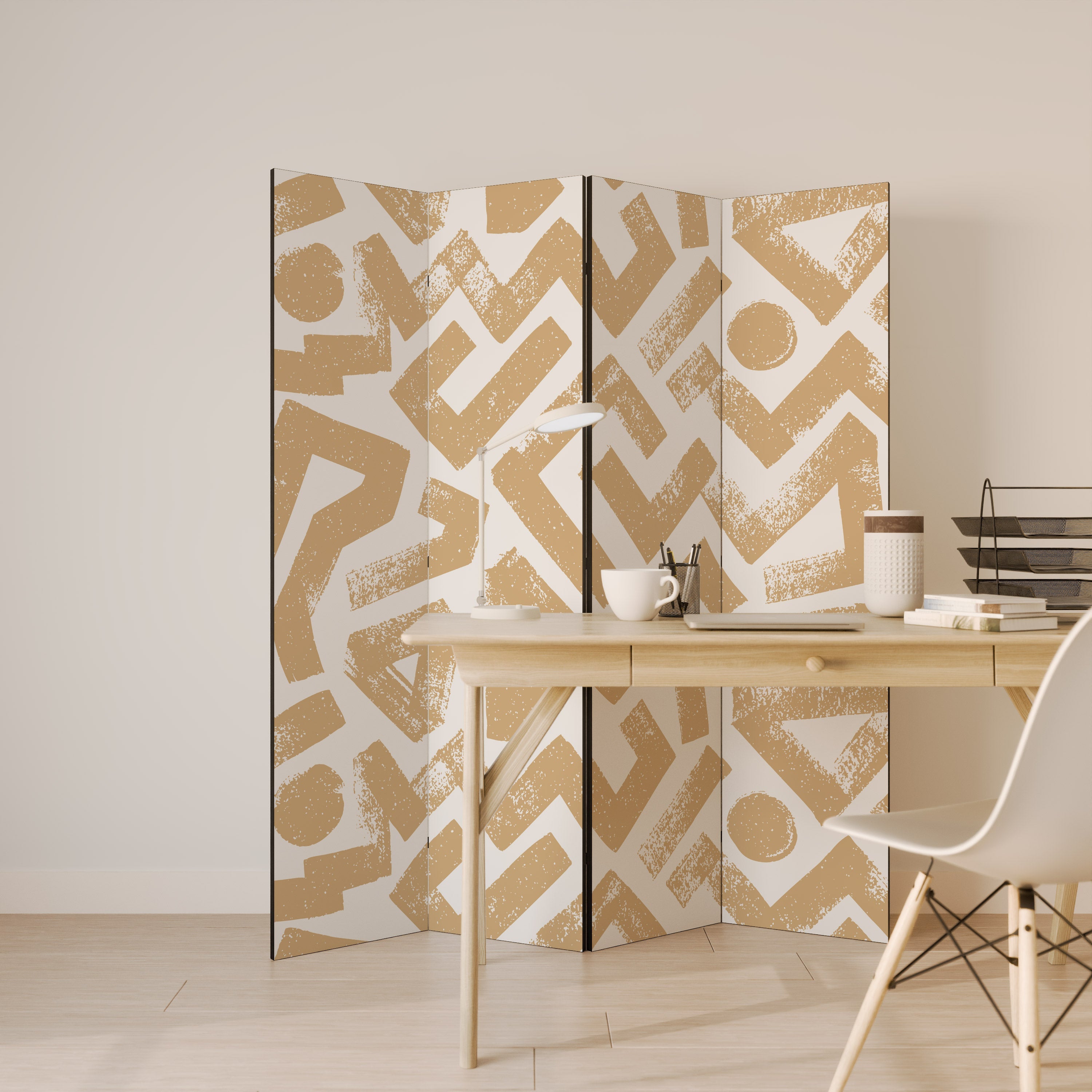 CLUSTER CRAFTS Cloison de séparation décorative à 4 panneaux