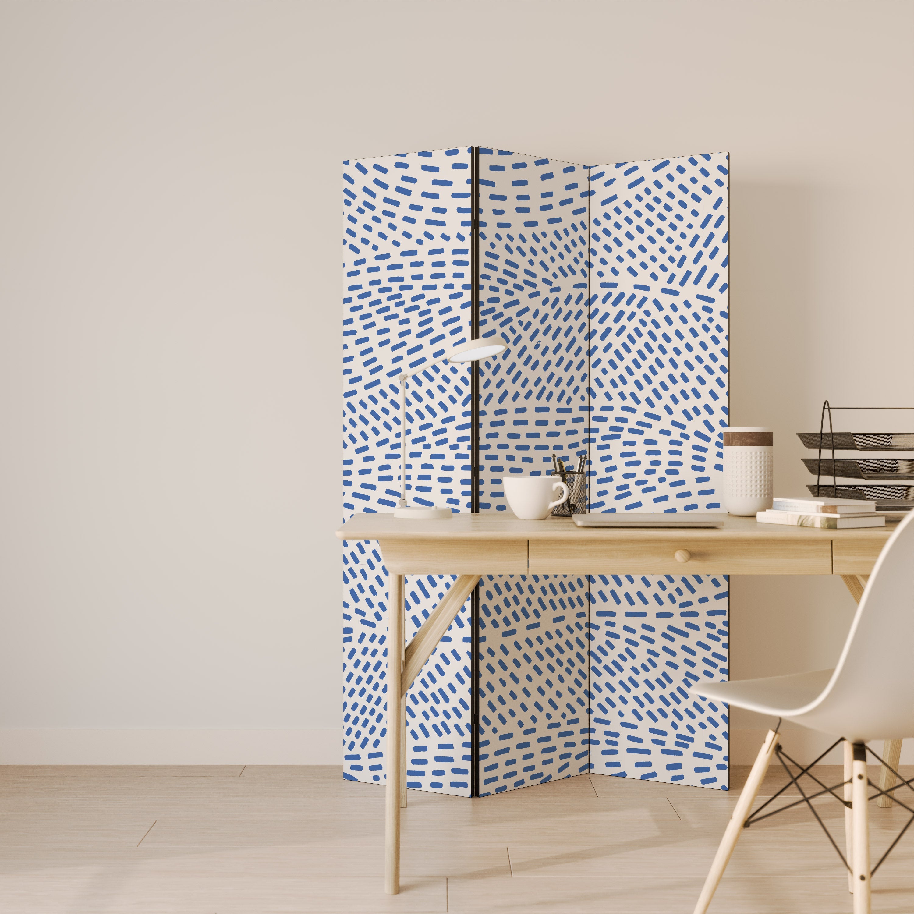 Séparateur de pièce décoratif à 3 panneaux HEAVENLY SHREDS