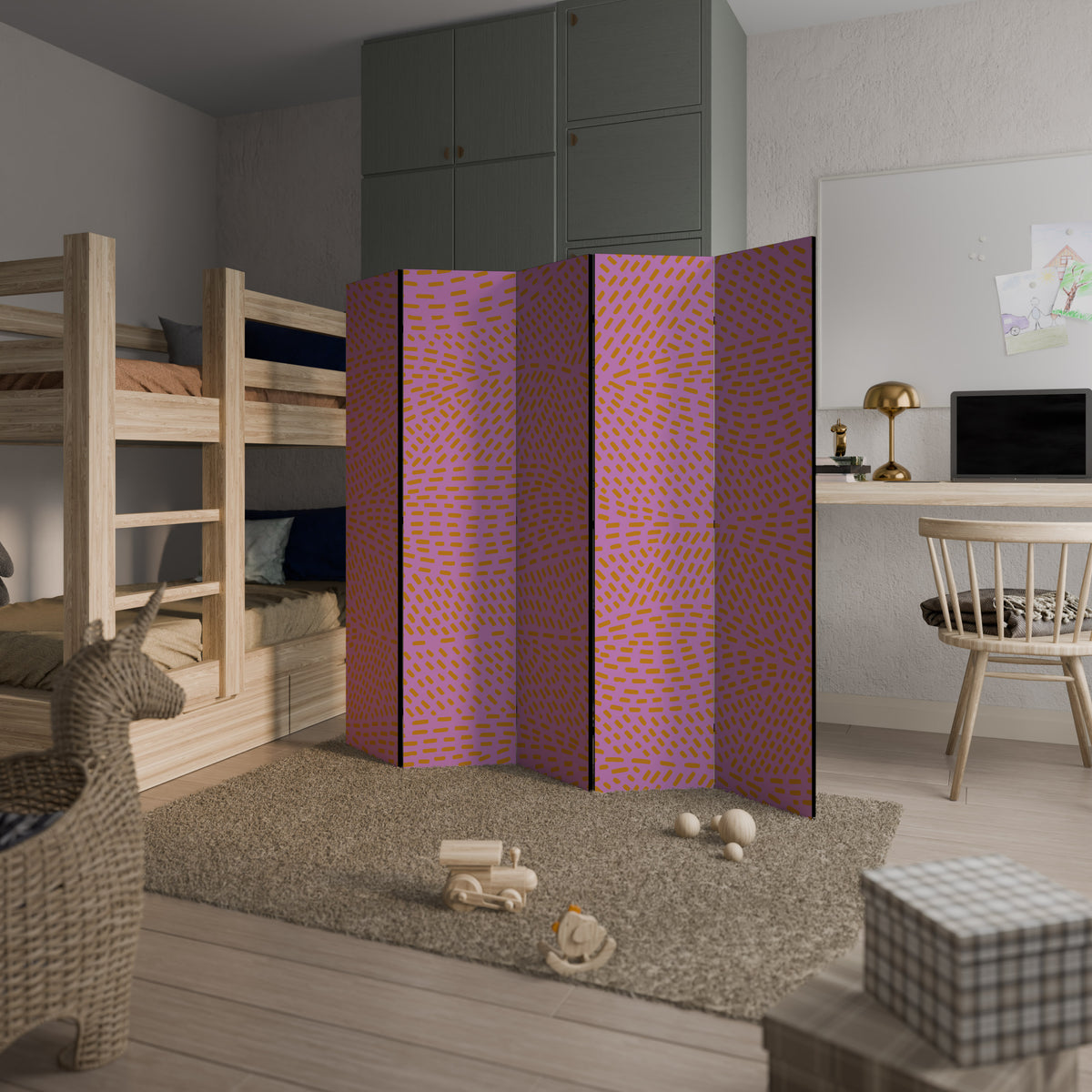 AZALEA SHREDS 5-Panel Room Divider