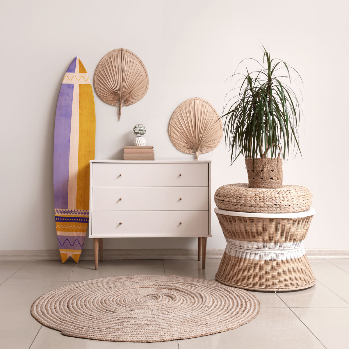 TROPICAL DREAM SHAPE Surfboard Decorative Panel