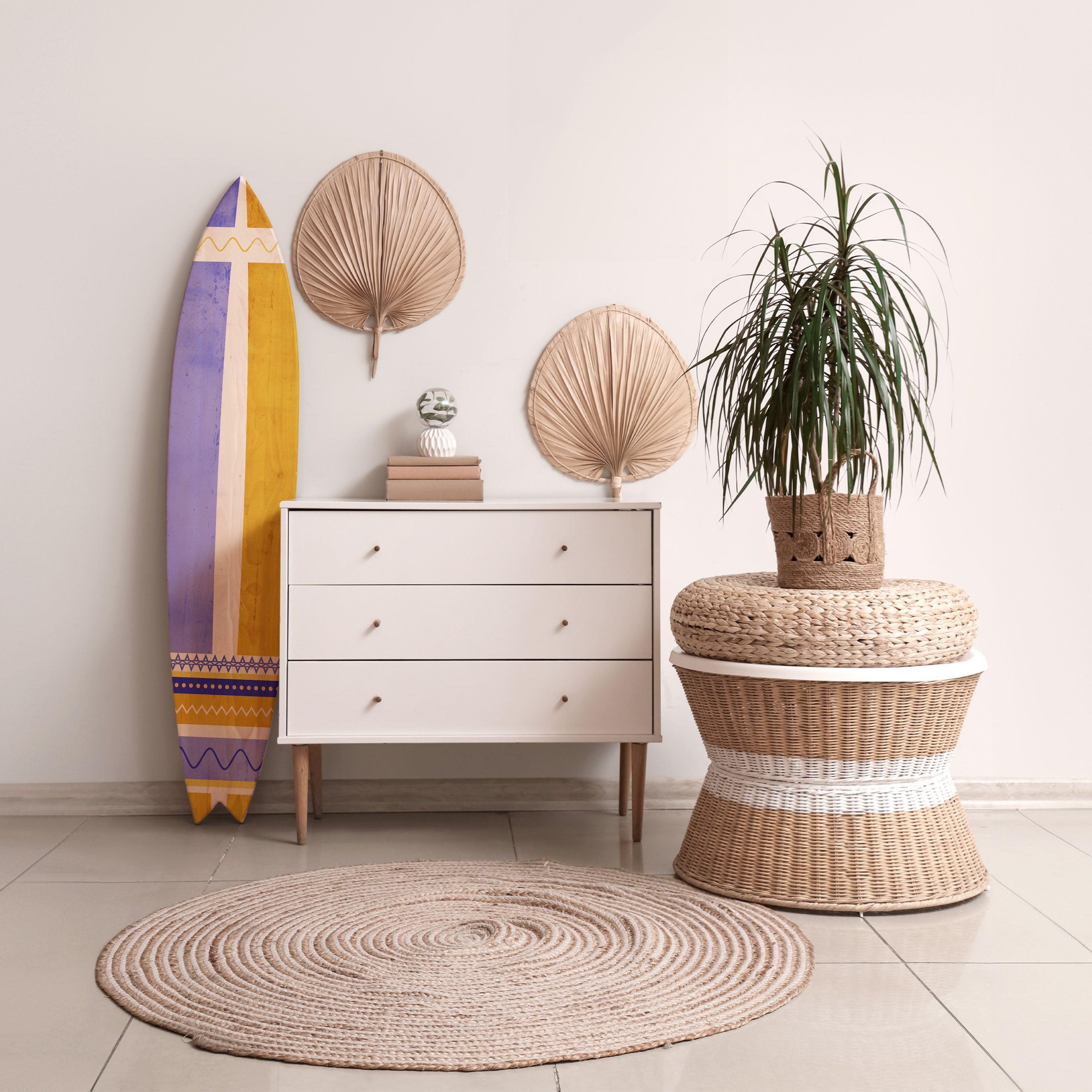 TROPICAL DREAM SHAPE Surfboard Decorative Panel