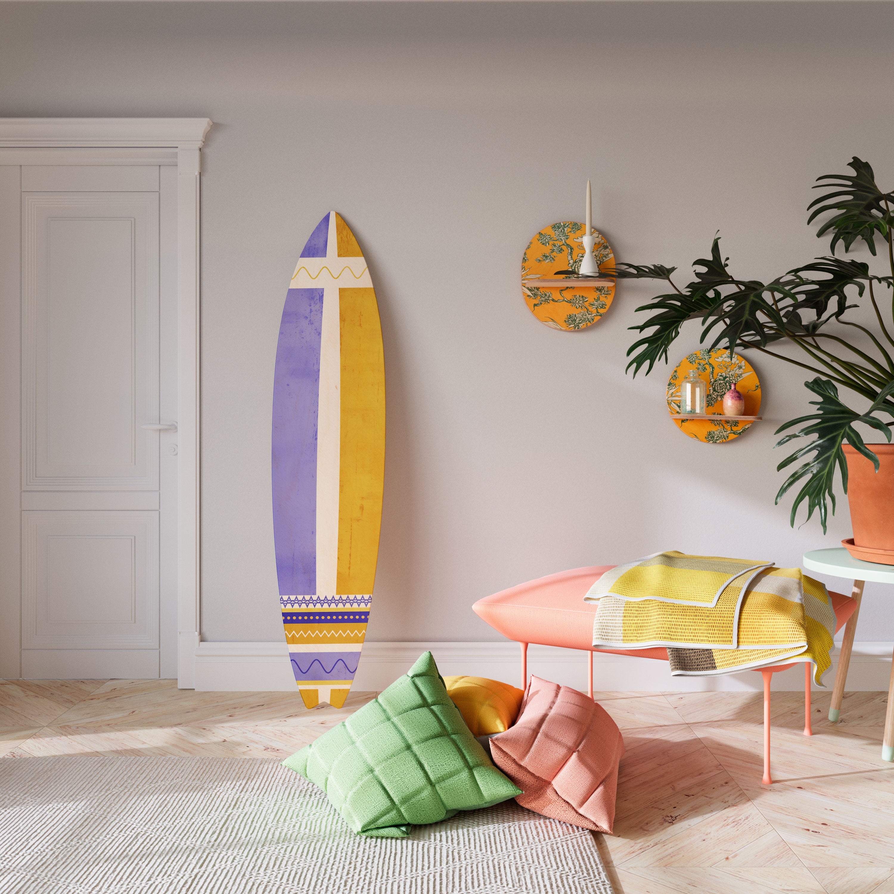 TROPICAL DREAM SHAPE Surfboard Decorative Panel