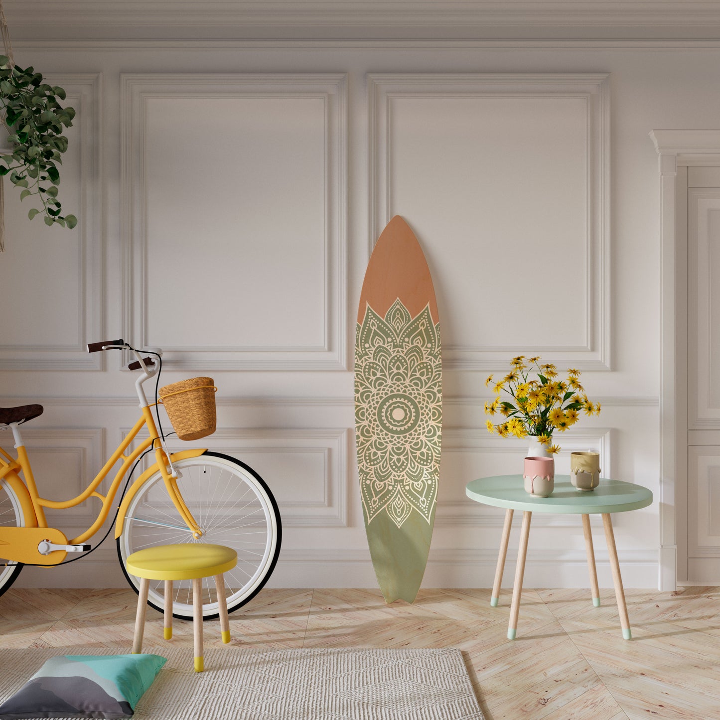 MANDALA WAVE DANCE Surfboard Decorative Panel