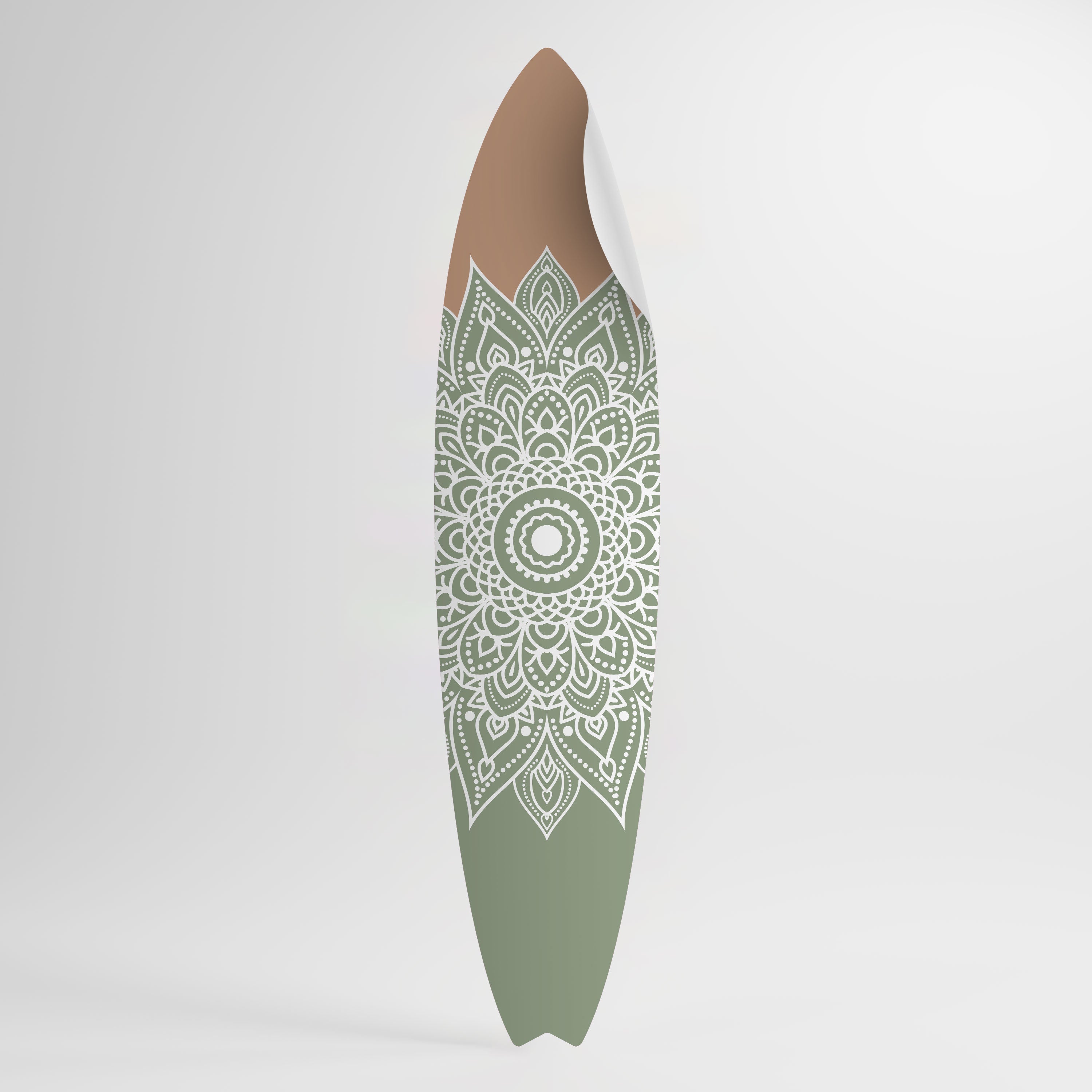 MANDALA WAVE DANCE Peel and Stick Surfboard Sticker