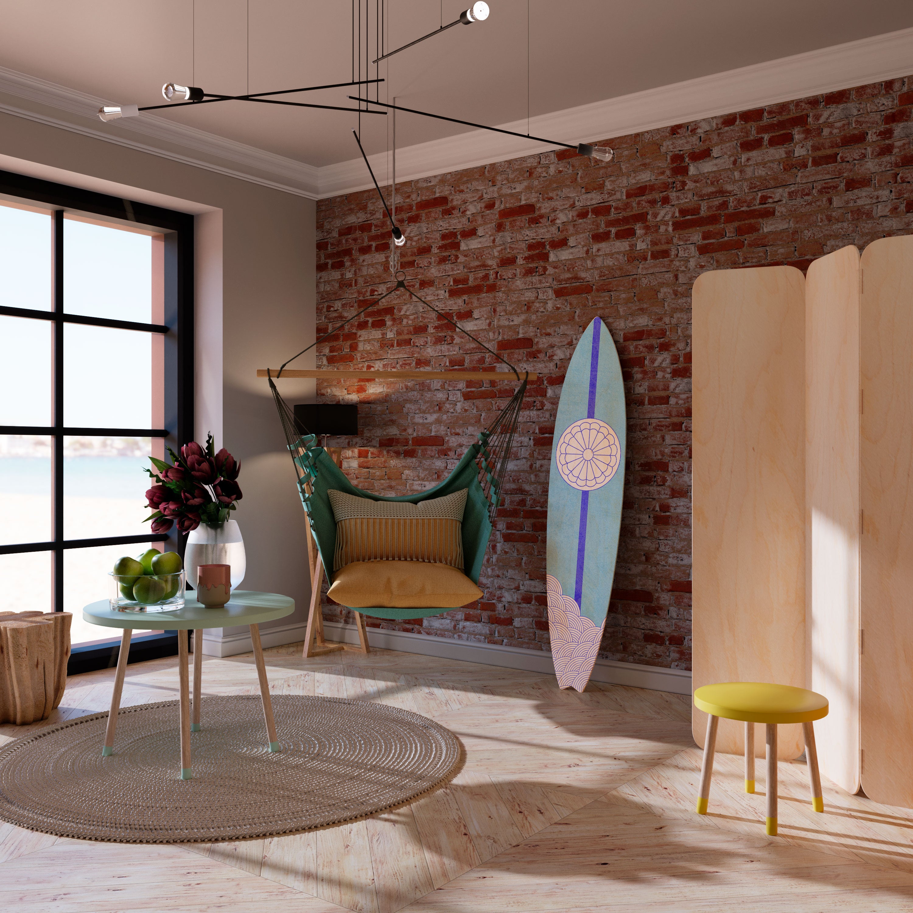 TIDAL STRIPE Surfboard Decorative Panel