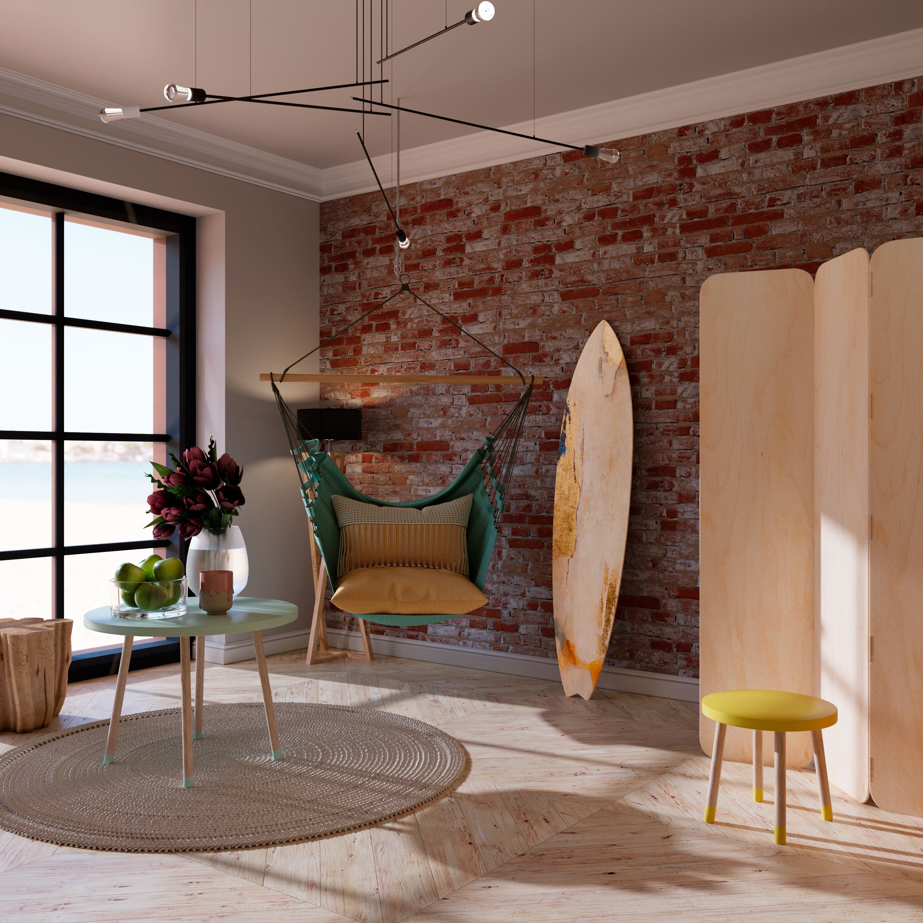 ELEMENTAL SURFACE STORY Surfboard Decorative Panel