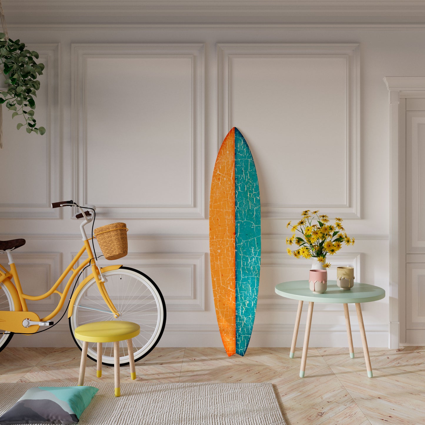 RUSTIC SHORE Surfboard Decorative Panel