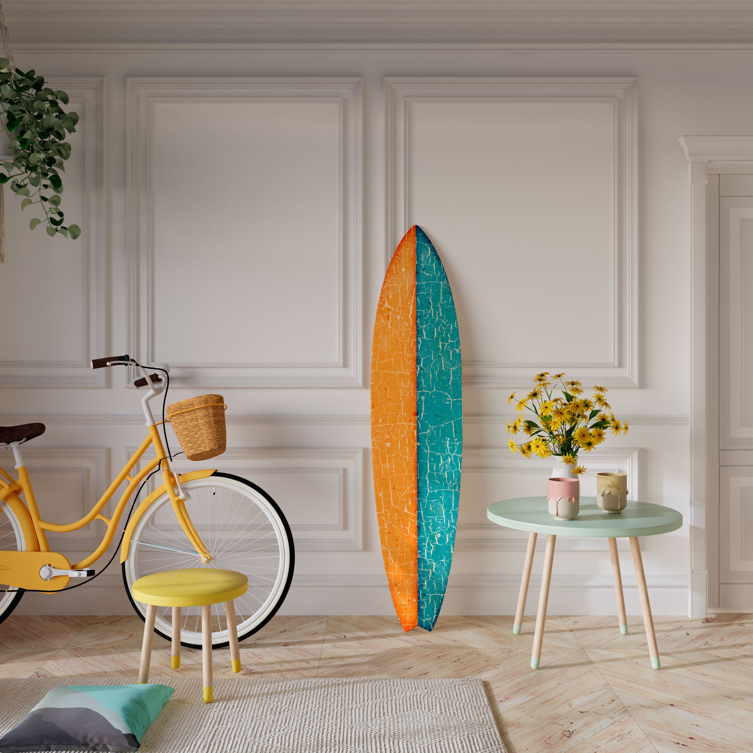 RUSTIC SHORE Surfboard Decorative Panel
