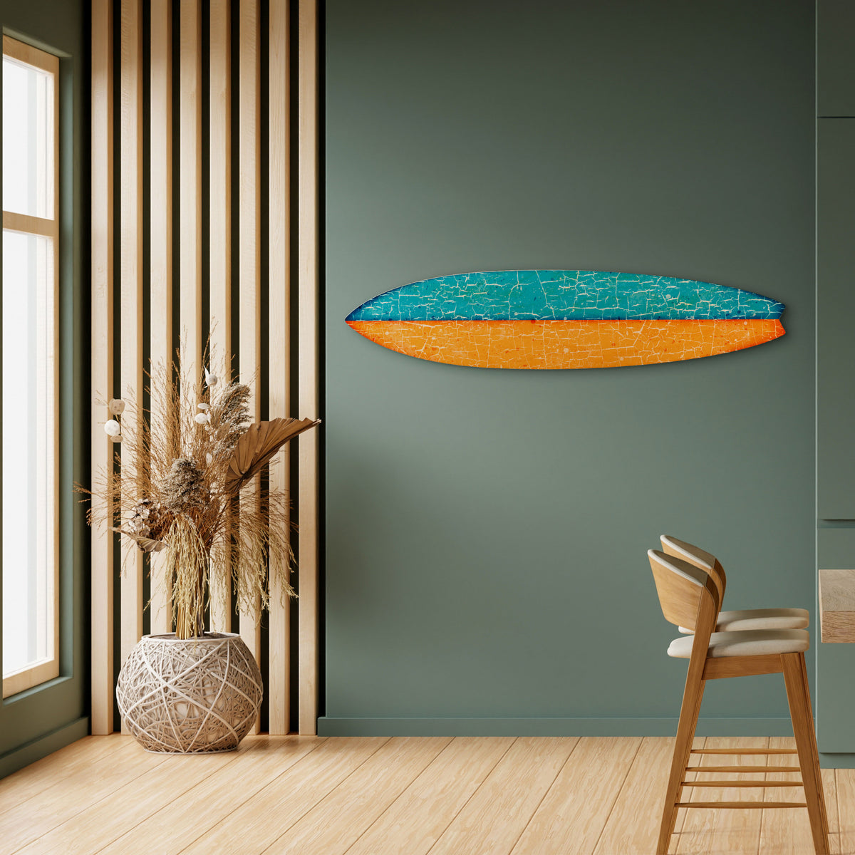 RUSTIC SHORE Surfboard Decorative Panel