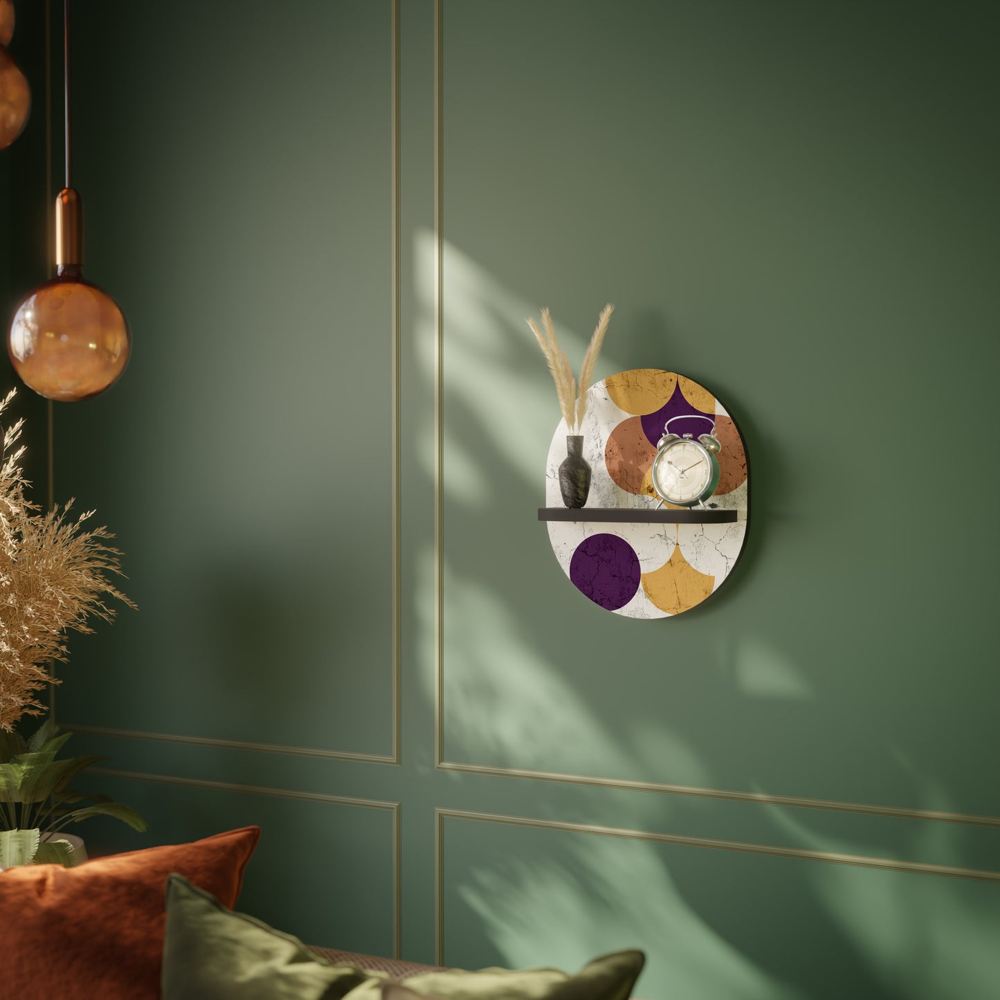 CRACKED GEOMETRY Art Shelf