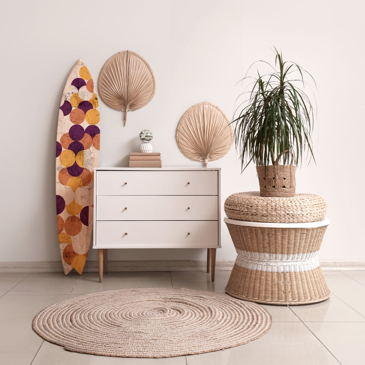 CRACKED GEOMETRY Surfboard Decorative Panel