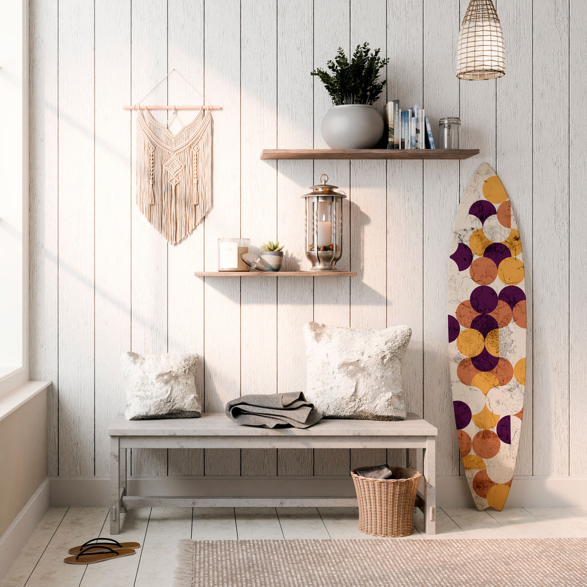 CRACKED GEOMETRY Surfboard Decorative Panel