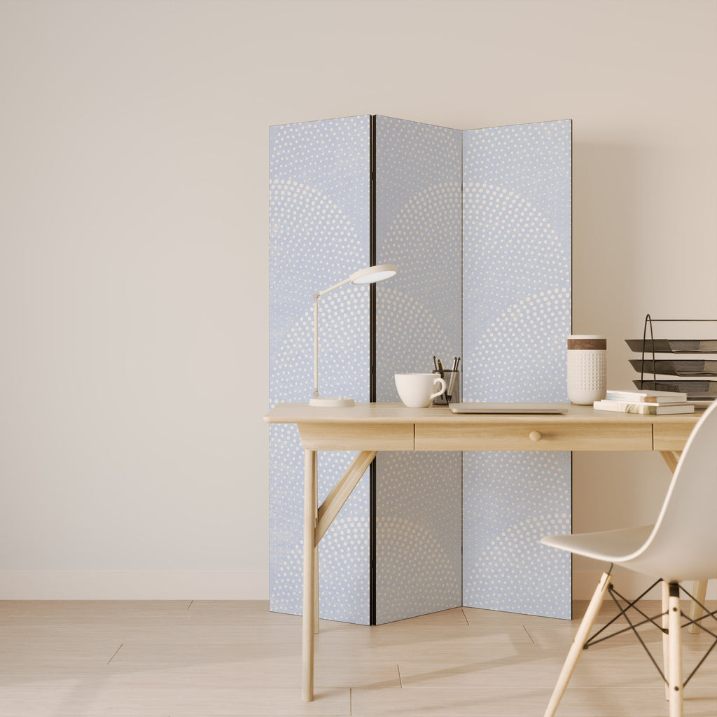 HARMONIOUS CURVES DISPLAY Decorative 3-Panel Room Divider