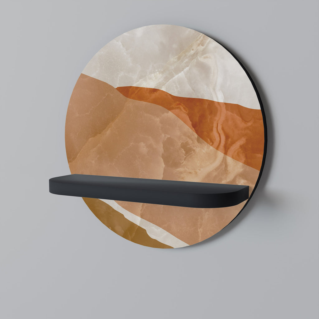 Étagère ronde SANDHILLS SPLENDOUR en finition noire