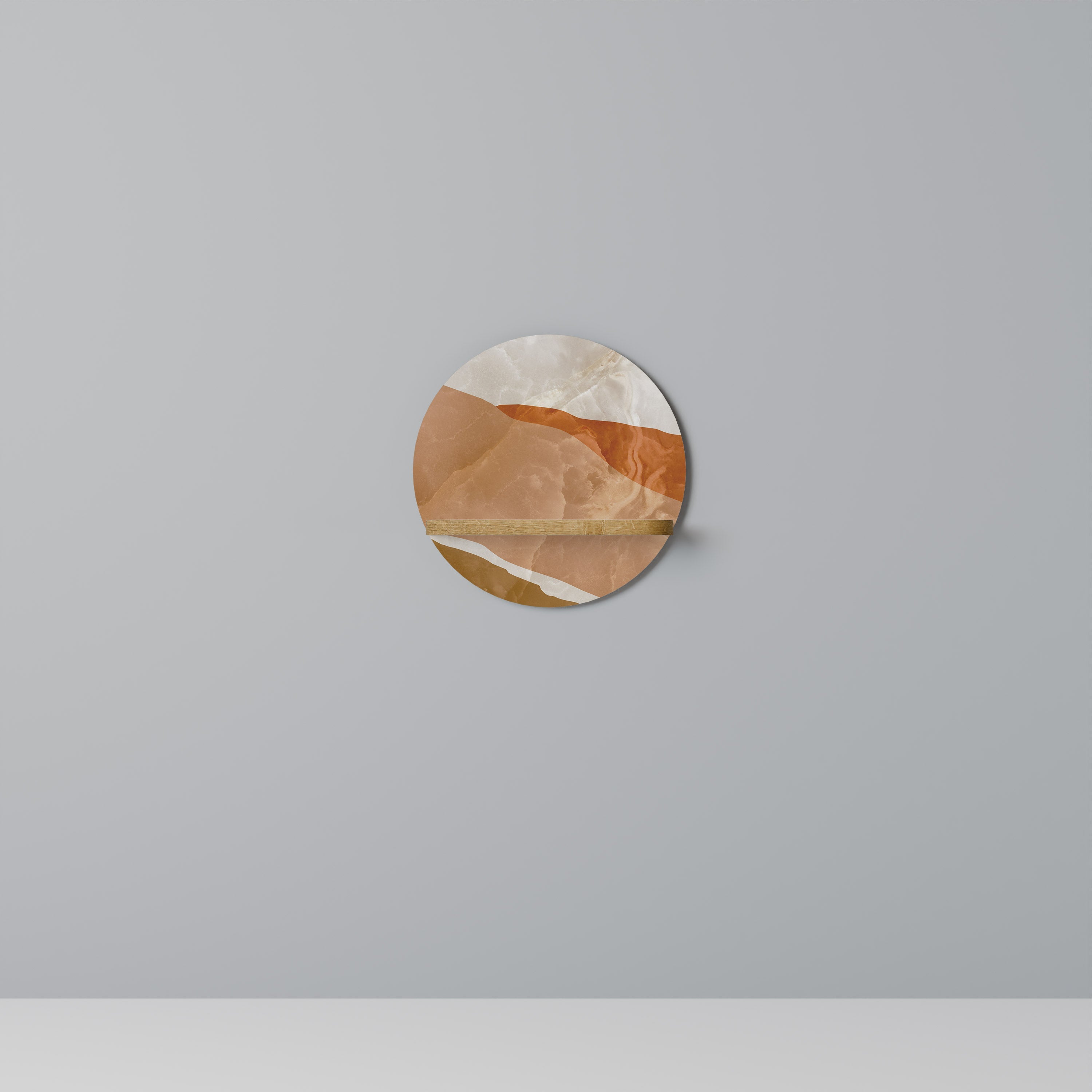 Étagère ronde effet chêne SANDHILLS SPLENDOUR