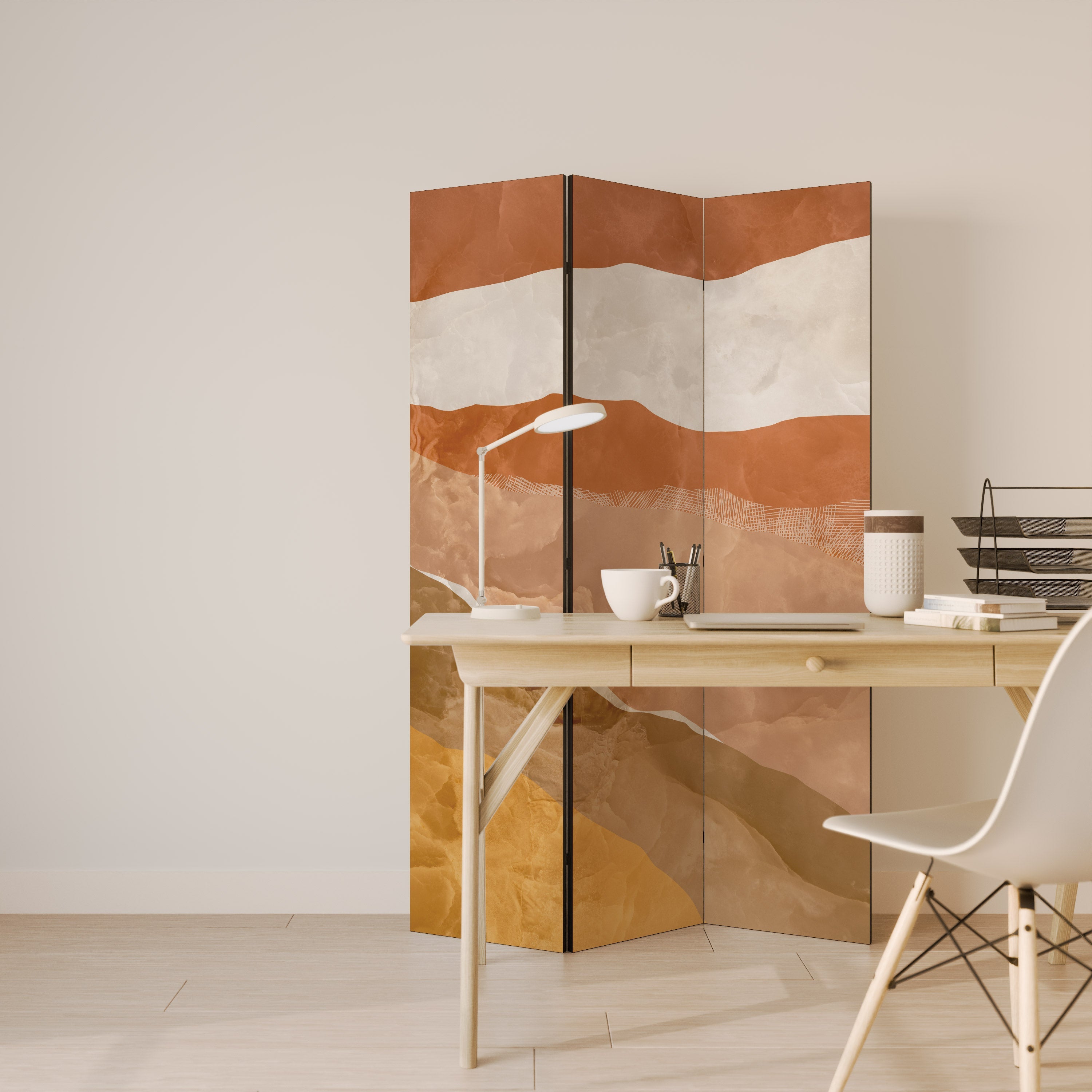 Paravent décoratif à 3 panneaux SANDHILLS SPLENDOUR