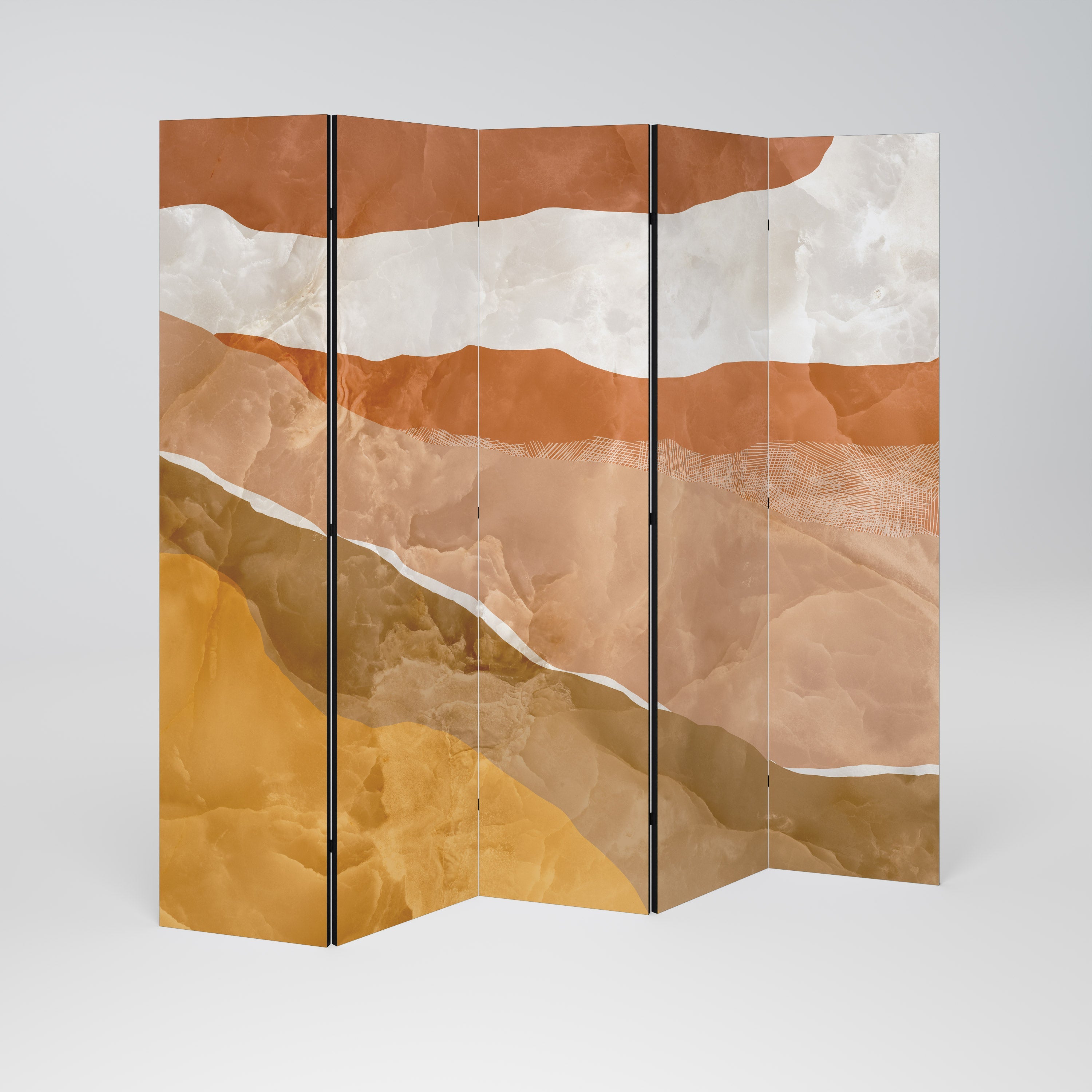 Paravent décoratif à 5 panneaux SANDHILLS SPLENDOUR