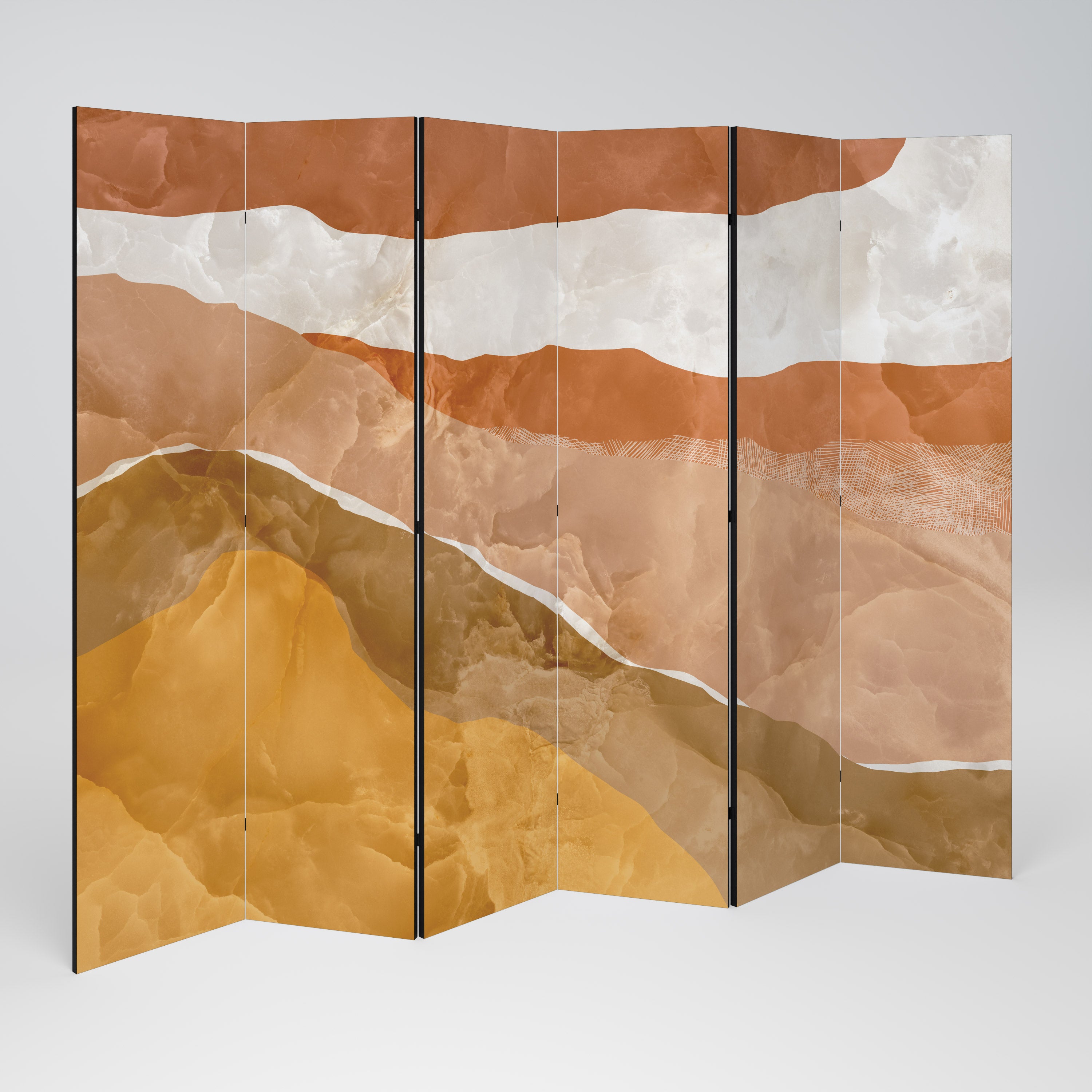 SANDHILLS SPLENDOUR 6-Panel Room Divider