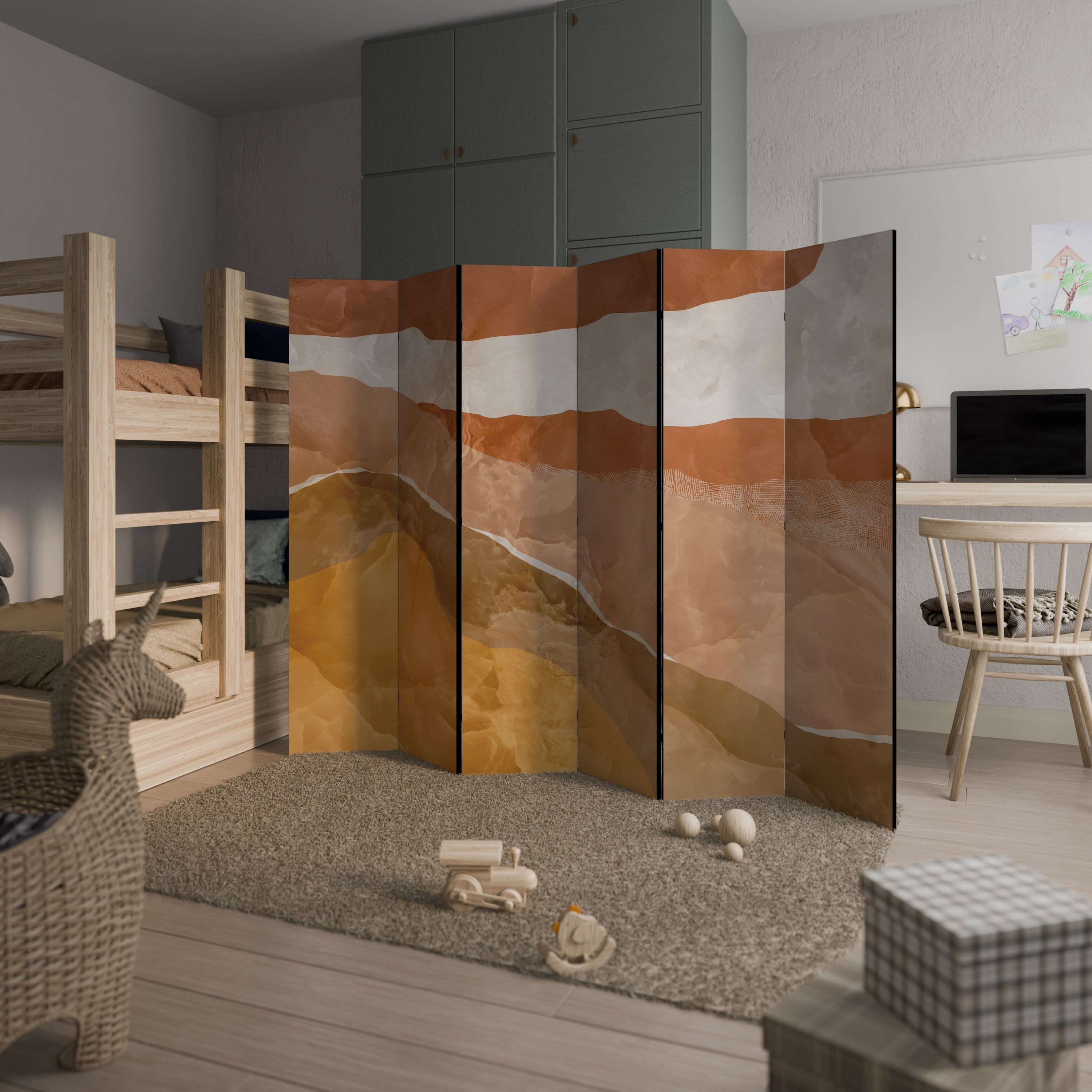 Paravent décoratif à 6 panneaux SANDHILLS SPLENDOUR