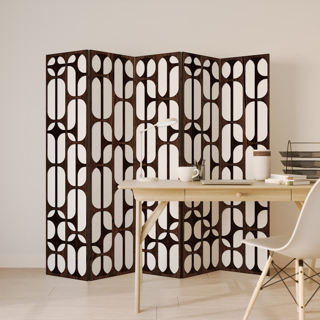 Paravent décoratif à 5 panneaux ARTISTIC SPACE HARMONY
